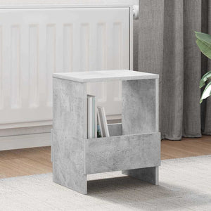 vidaXL Magazine Rack Concrete Gray 35 x 30 x 45 cm