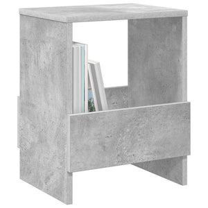 vidaXL Magazine Rack Concrete Gray 35 x 30 x 45 cm