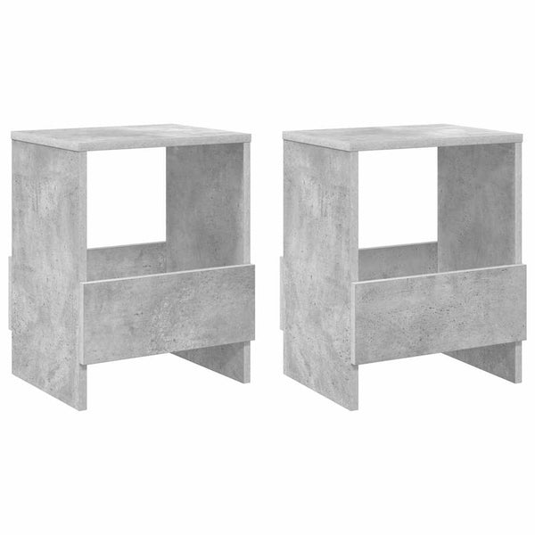 vidaXL Magazine Rack 2 pcs Concrete Grey 35 x 30 x 45 cm