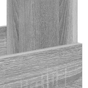 vidaXL Magazine Rack Sonoma Grey 35 x 30 x 45 cm
