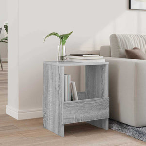 vidaXL Magazine Rack Sonoma Grey 35 x 30 x 45 cm