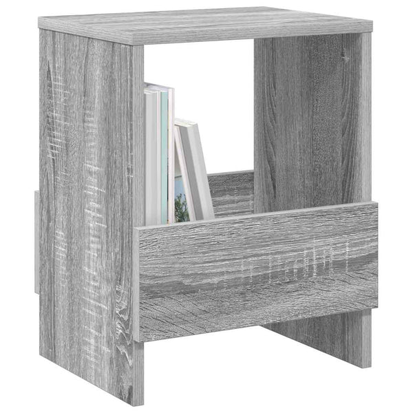 vidaXL Magazine Rack Sonoma Grey 35 x 30 x 45 cm