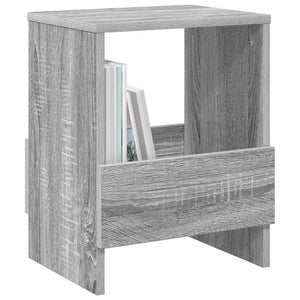 vidaXL Magazine Rack 2 pcs Grey Sonoma 35 x 30 x 45 cm