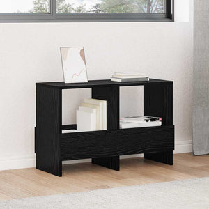 vidaXL Magazine Rack Black Oak Look 68.5 x 30 x 45 cm