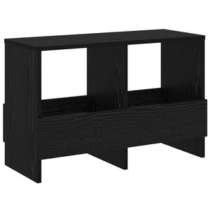vidaXL Magazine Rack Black Oak Look 68.5 x 30 x 45 cm