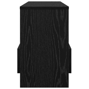 vidaXL Magazine Rack Black Oak Look 68.5 x 30 x 45 cm