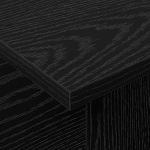 vidaXL TV Stand Black Oak-Look 102 x 35 x 45 cm Engineered Wood