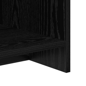 vidaXL TV Stand Black Oak-Look 102 x 35 x 45 cm Engineered Wood