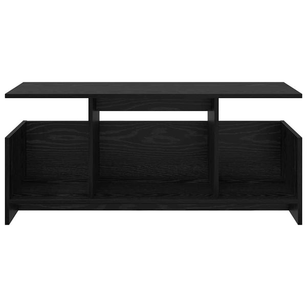 vidaXL TV Stand Black Oak-Look 102 x 35 x 45 cm Engineered Wood