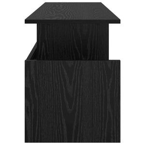 vidaXL TV Stand Black Oak-Look 102 x 35 x 45 cm Engineered Wood