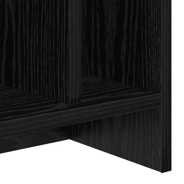 vidaXL TV Stand 2 pcs Black Oak Look 50 x 35 x 45 cm