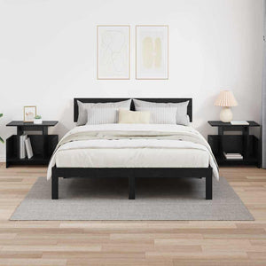 vidaXL TV Stand 2 pcs Black Oak Look 50 x 35 x 45 cm