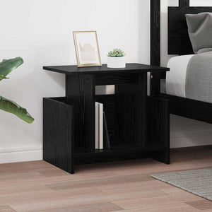 vidaXL TV Stand 2 pcs Black Oak Look 50 x 35 x 45 cm