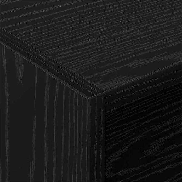 vidaXL Vinyl Record Cabinet Black Oak Look 78.5 x 35 x 45 cm