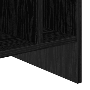 vidaXL Vinyl Record Cabinet Black Oak Look 78.5 x 35 x 45 cm