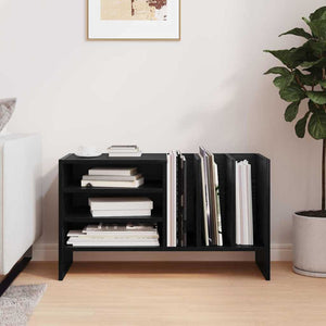 vidaXL Vinyl Record Cabinet Black Oak Look 78.5 x 35 x 45 cm