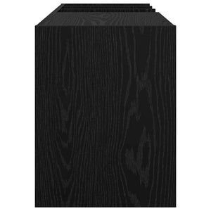 vidaXL Vinyl Record Cabinet Black Oak Look 78.5 x 35 x 45 cm