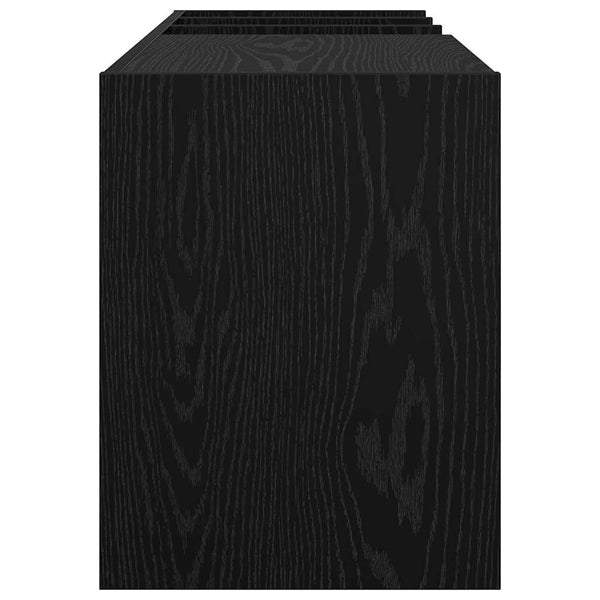 vidaXL Vinyl Record Cabinet Black Oak Look 78.5 x 35 x 45 cm