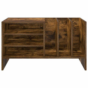 vidaXL Vinyl Record Cabinet Smoked Oak 78.5 x 35 x 45 cm