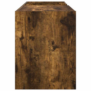 vidaXL Vinyl Record Cabinet Smoked Oak 78.5 x 35 x 45 cm