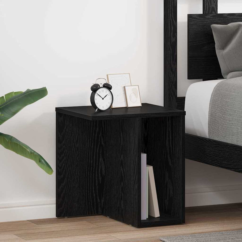vidaXL End Tables 2 pcs Black Oak Look 37 x 32 x 40 cm
