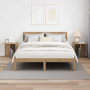 vidaXL Side Table 2 pcs Artisan Oak 37 x 32 x 40 cm Engineered Wood