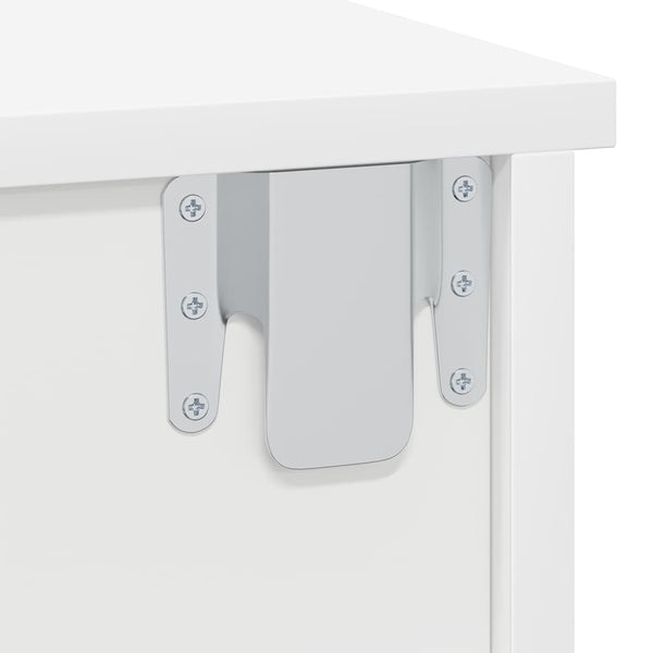 vidaXL Nightstand 2 pcs White 40 x 31 x 15 cm Engineered Wood