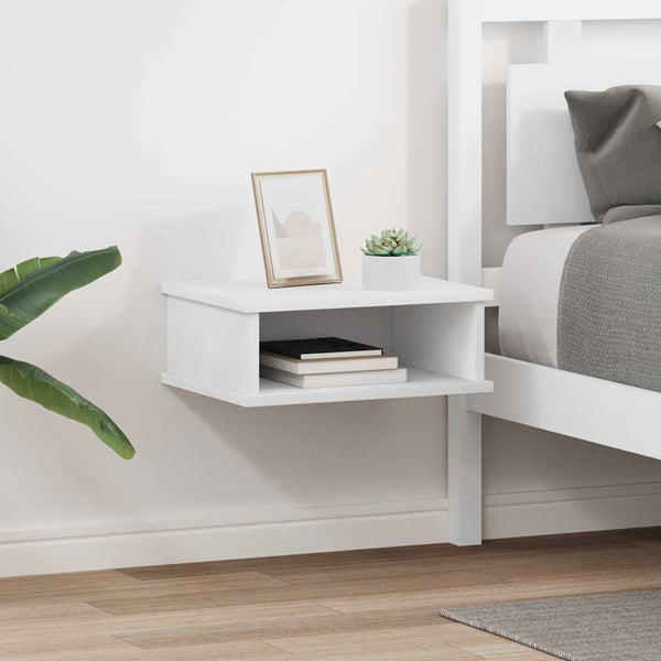 vidaXL Nightstand 2 pcs White 40 x 31 x 15 cm Engineered Wood