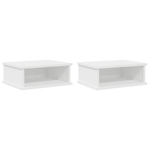 vidaXL Nightstand 2 pcs White 40 x 31 x 15 cm Engineered Wood