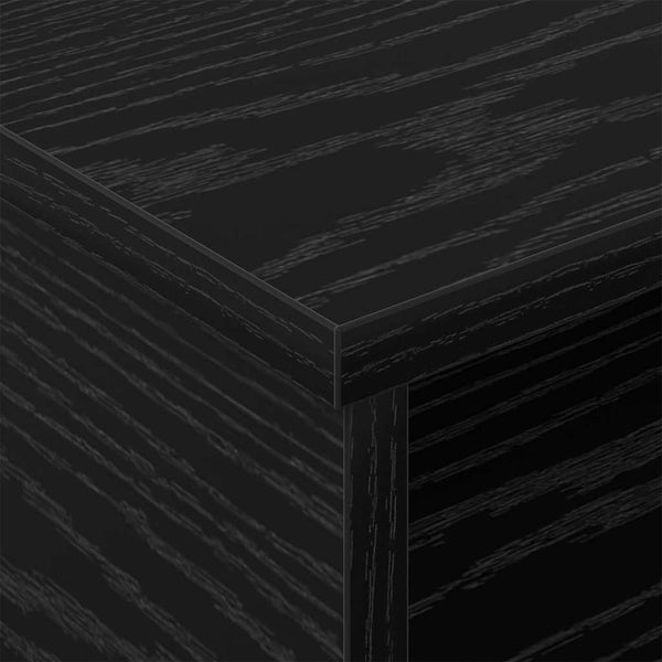 vidaXL Bedside Table Black Oak Look 40 x 31 x 15 cm Engineered Wood