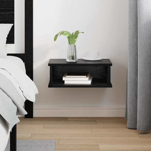 vidaXL Bedside Table Black Oak Look 40 x 31 x 15 cm Engineered Wood