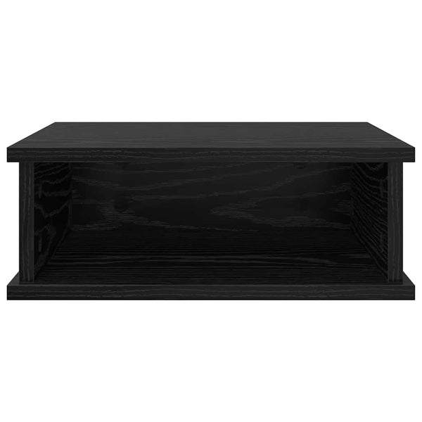 vidaXL Bedside Table Black Oak Look 40 x 31 x 15 cm Engineered Wood