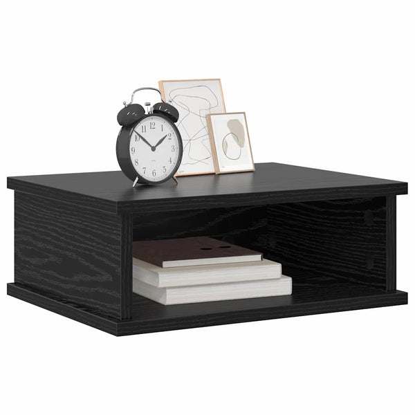 vidaXL Bedside Table Black Oak Look 40 x 31 x 15 cm Engineered Wood