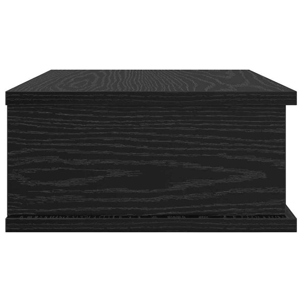 vidaXL Bedside Table Black Oak Look 40 x 31 x 15 cm Engineered Wood