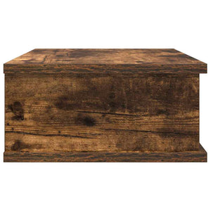 vidaXL Bedside Cabinet 2 pcs Smoked Oak 40 x 31 x 15 cm
