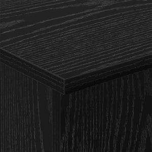 vidaXL Side Table Black Oak-Look 35.5 x 35 x 40 cm