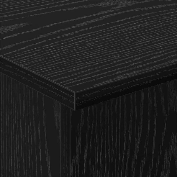 vidaXL Side Table Black Oak-Look 35.5 x 35 x 40 cm