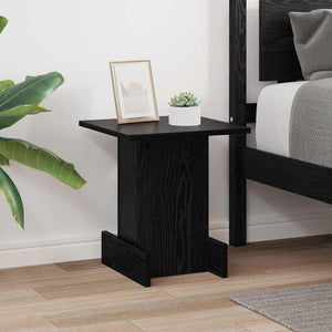 vidaXL Side Table Black Oak-Look 35.5 x 35 x 40 cm