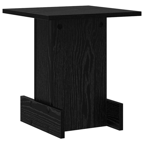 vidaXL Side Table Black Oak-Look 35.5 x 35 x 40 cm