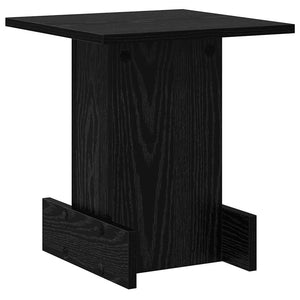 vidaXL Side Table Black Oak-Look 35.5 x 35 x 40 cm