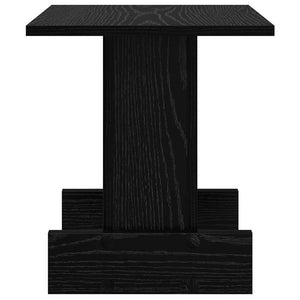 vidaXL Side Table Black Oak-Look 35.5 x 35 x 40 cm