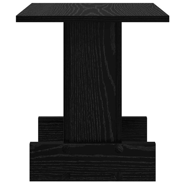 vidaXL Side Table Black Oak-Look 35.5 x 35 x 40 cm