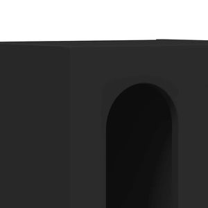 vidaXL Nightstand Black 40 x 35 x 50 cm Engineered Wood