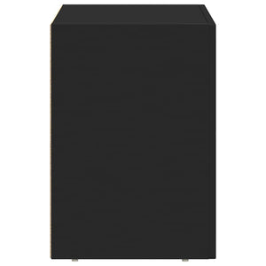 vidaXL Nightstand Black 40 x 35 x 50 cm Engineered Wood