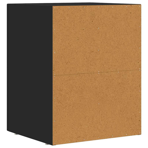 vidaXL Nightstands 2 pcs Black 40 x 35 x 50 cm Engineered Wood