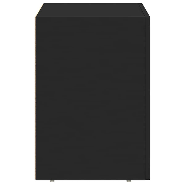 vidaXL Nightstands 2 pcs Black 40 x 35 x 50 cm Engineered Wood