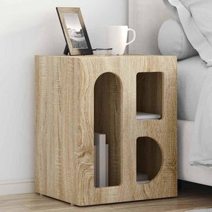 vidaXL Nightstand 2 pcs Sonoma Oak 40 x 35 x 50 cm Engineered Wood