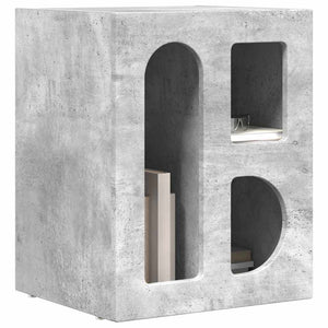 vidaXL Nightstand Concrete Grey 40 x 35 x 50 cm Engineered Wood