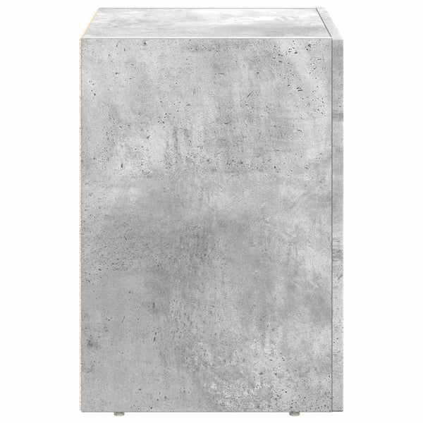 vidaXL Nightstand Concrete Grey 40 x 35 x 50 cm Engineered Wood