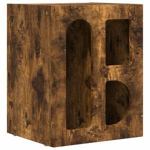 vidaXL Bedside Cabinet 2 pcs Smoked Oak 40 x 35 x 50 cm